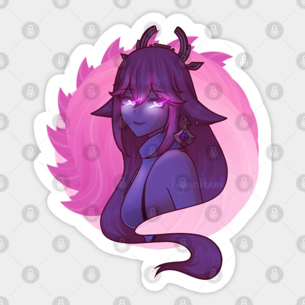 Yae Miko Elemental Burst Sticker by Nyanibun